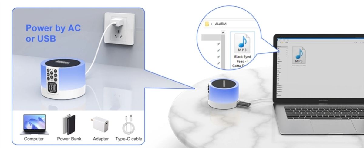 Loa bluetooth trợ giấc ngủ sâu MOSBROS AURORA R8