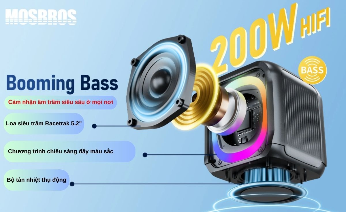 Loa karaoke di động Mosbros Karabass 7K